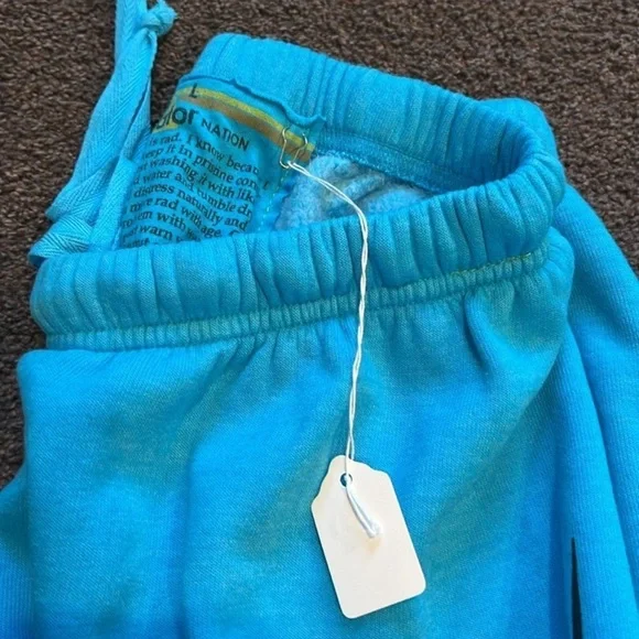 NWT Aviator Nation Bolt Sweatpants in Blue - Picture 2 of 4